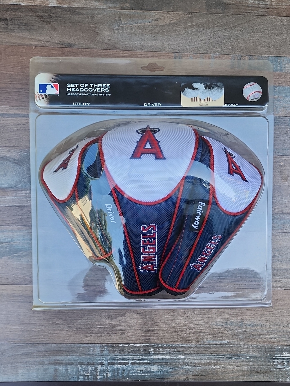 Los Angeles Angels Golf Club Headcover Set - Red, White, Navy